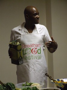 Derin Bepo Live & Raw at the Streatham Food Festival. Photo: Danny Hewitt