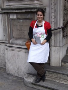 Eleonora outside the Fine Chocolate Masterclass. photo: Danny Hewitt