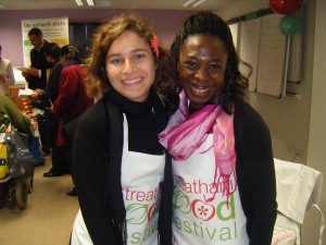 Olivia and Yaa at the Launch