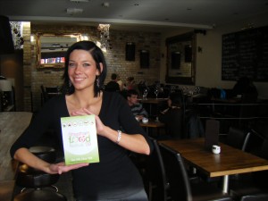 Ewelina at Nineteen Restaurant & Bar shows her support for the Food Festival.