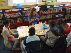 Learning with Lauren in the Library. photo: Danny Hewitt